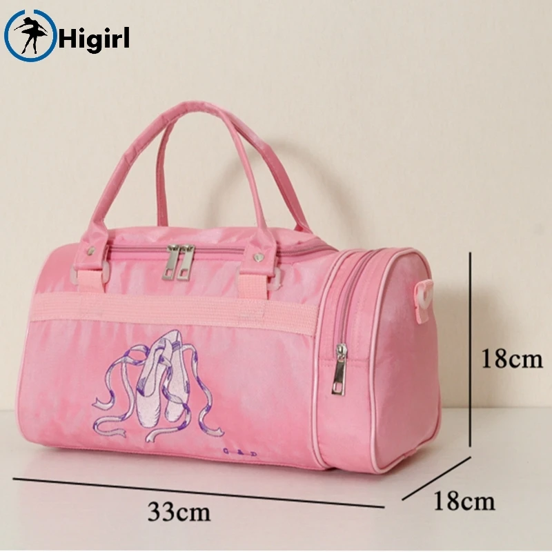 Adult Women Pink Ballet Dance Bags Girls Kids Ballet Bags Waterproof
