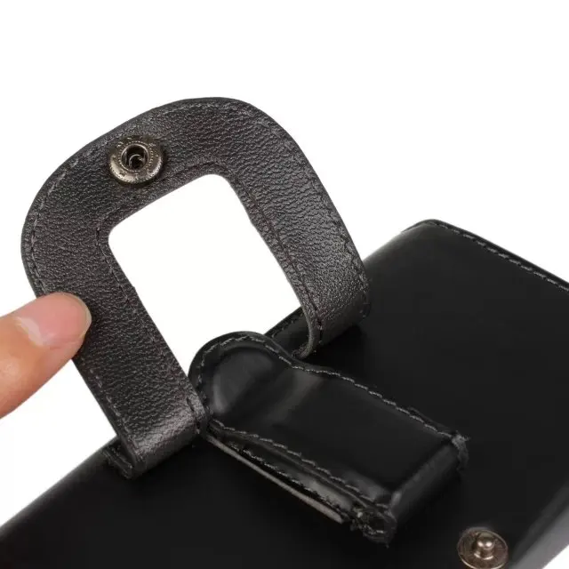 VCK универсальный зажим для ремня Гладкий кожаный бумажник чехол для телефона для iPhone xiaomi huawei lg sony повесить поясной телефон Спорт XL L M S