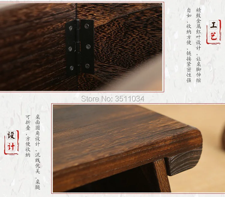 Складной деревянный японский чайный столик, журнальный складной столик для гостиной, мебель, низкие современные минималистичные компактные татами