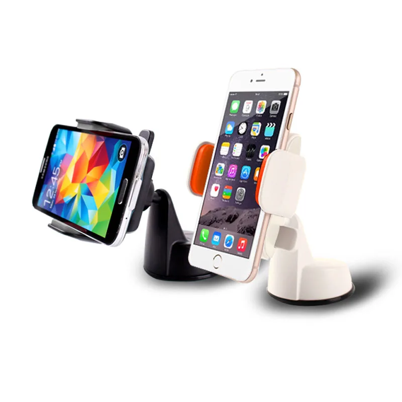 

MUGUNGHWA Universal 360 Degree Rotating Car Phone Windshield Sucker Mount Bracket Holder Stand for iPhone 6s/6 5S SAMSUNG GPS