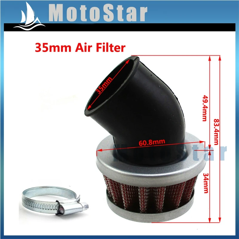 

35mm Air Filter For Honda Trail Mini Pit Dirt Bike Z50 CT70 SL70 XL70 CL70 C70 ST90 SL90 CL90 CM91 CT90 CT110 CT125 Z50