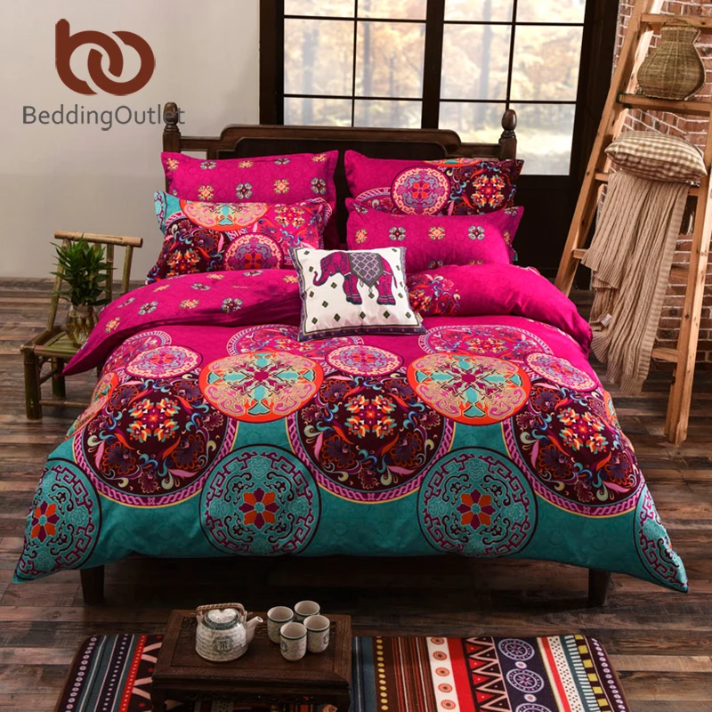 BeddingOutlet Bedding Set Magenta Bedspreads for Wedding Duvet Cover