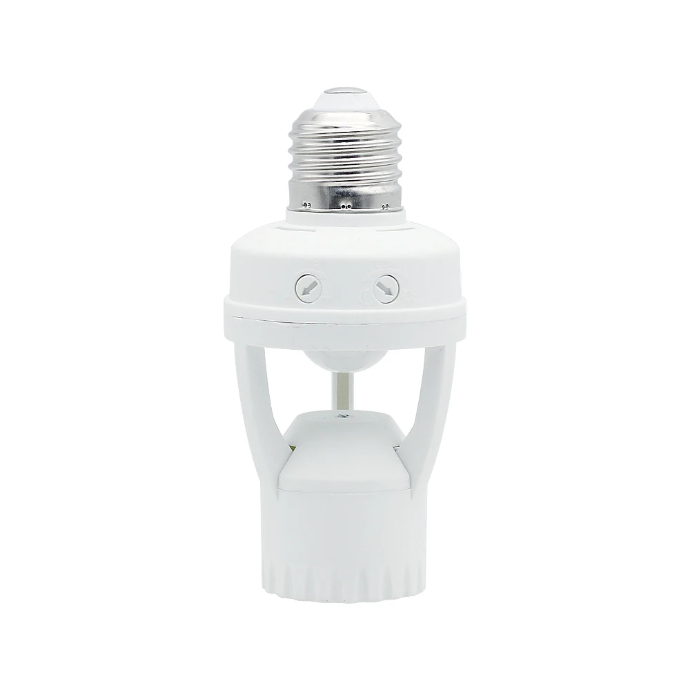

E27 Socket PIR Motion Sensor Lamp Holder Light Control Infrared Sensor Lamp Base Fitting 220V For LED Light Bulb Ampoule