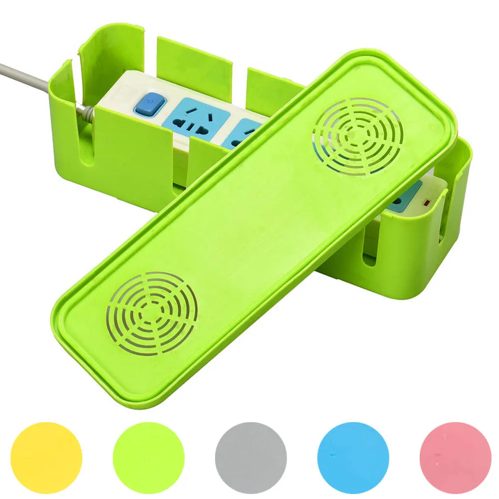 Power Cord Socket Storage Box With Cooling Hole Strip Finishing Box