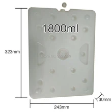 Коробка для наполнения ледяной водой типа самолета, коробка для ланча, пакеты для охлаждения, большая емкость, 1800 мл, Абсорбирующая полимерная смола, коробка, охладители