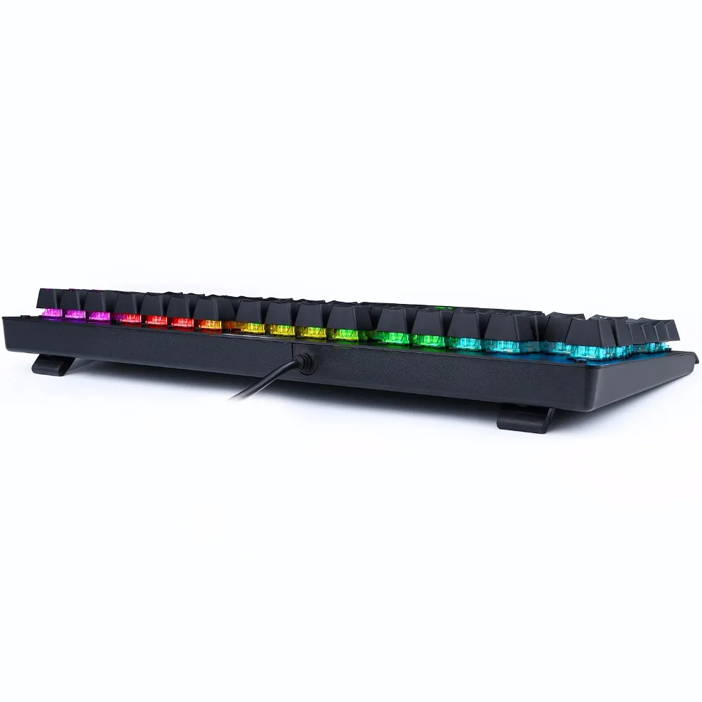 Немецкая Механическая игровая клавиатура TKL RGB со светодиодной подсветкой и