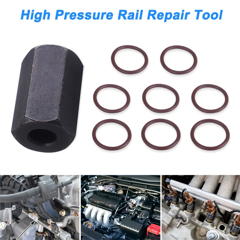 FORD Oil Rail Dummy Plug Diesel High Pressure Pair Set for 04-10 Ford V8 6.0L