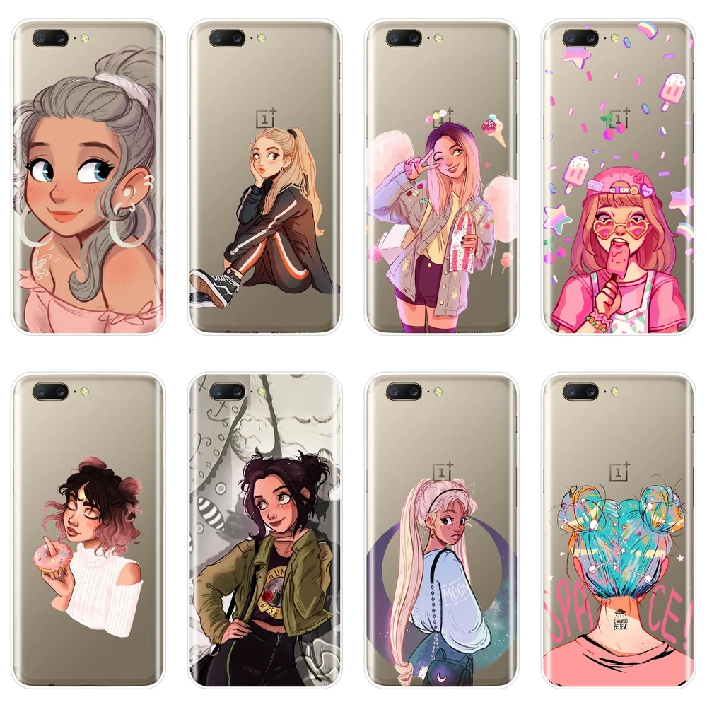 

Kawaii Girl Japan Kpop Cartoon Pretty Back Cover For One Plus 3 3T 5 5T 6 6T Soft Silicone Phone Case For OnePlus 6 6T 5 5T 3 3T