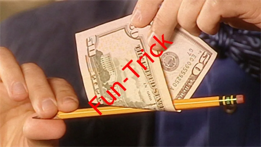 

Misled Pencil Through Bill - Magic Trick , Magic Card Tricks