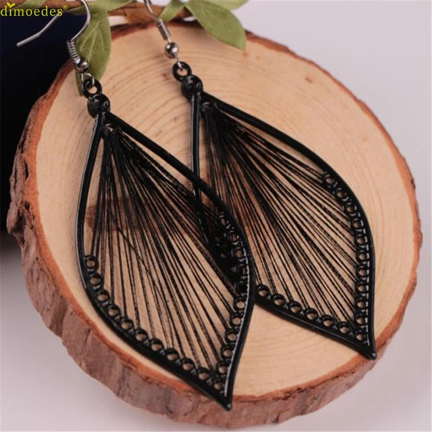 

HOT Brand 1Pair Fashion Women Alloy Leaf Dangle Earings Eardrop Jewelry New 1035#1