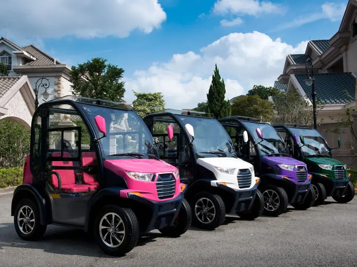 

Lvtong Brand 2 Seater Low Speed Vehicle With Closed Door /Electric truck/ Electric golf cart/ golf cart accessories