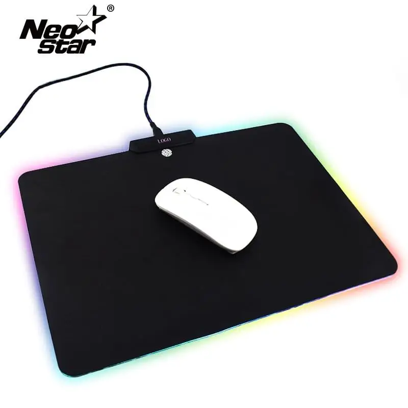LED Gaming Mouse Pad Anti Slip LED Lighting USB Wired Hard Luxury Mouse