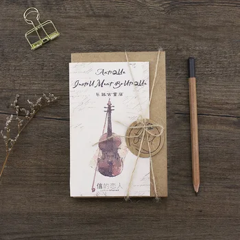 

30 Pcs/Set Creative Violin Musical Instruments Postcard /Greeting Card/Message Card/Christmas and New Year gifts
