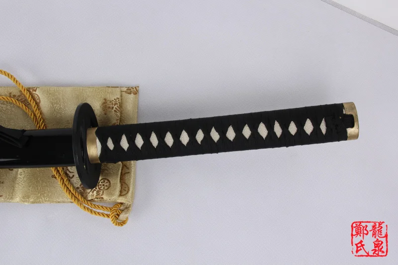 Rurouni Kenshin аниме обратный меч Настоящее сталь лезвие катаны деревянные ножны косплей реквизит без Sharp-41Inch