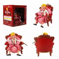 Аниме ONE PIECE GK donquixote doflamingo в диване фигурка модель игрушки 14 см