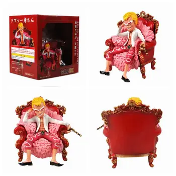 

Anime ONE PIECE GK Donquixote Doflamingo in a Sofa Figure Model Toys 14cm