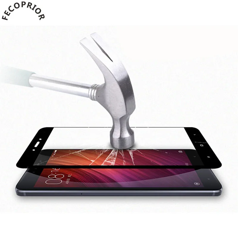 

Fecoprior 10Pcs/Lot Note4X 2.5D Screen Protector Tempered Glass For Xiaomi Redmi Note 4X Edge Full Cover Toughened Glass Film