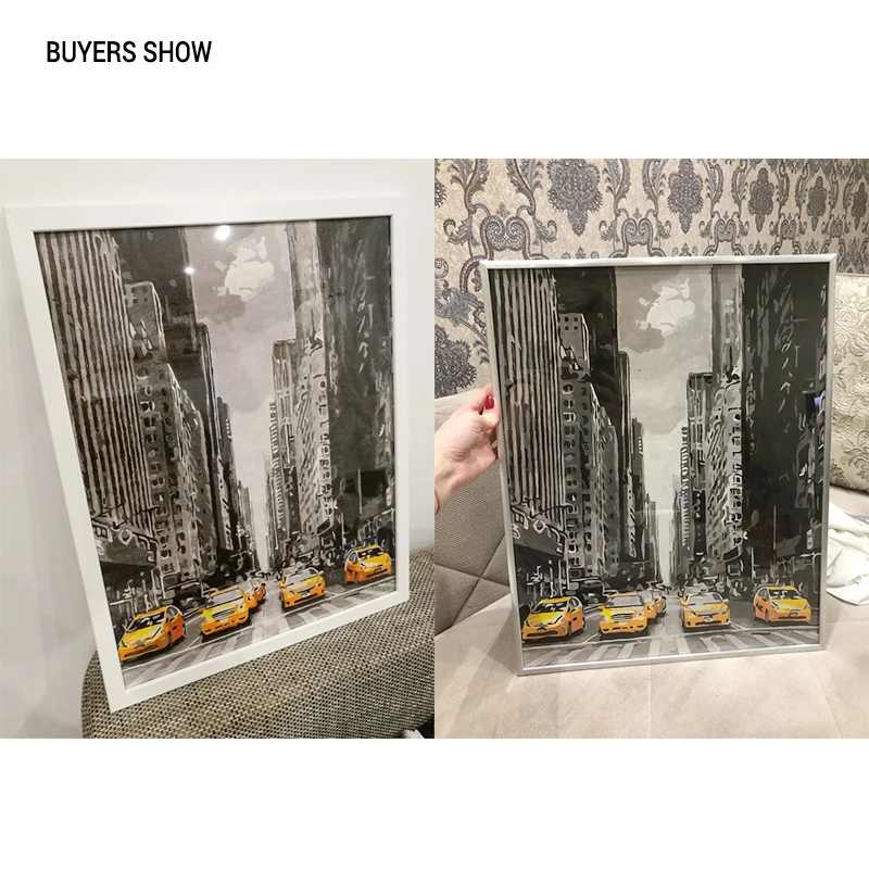 No Framed Modern City Car DIY Painting By Numbers Landscape Wall Art Picture Coloring By Numbers Unique Gift For Home CHENISTORY