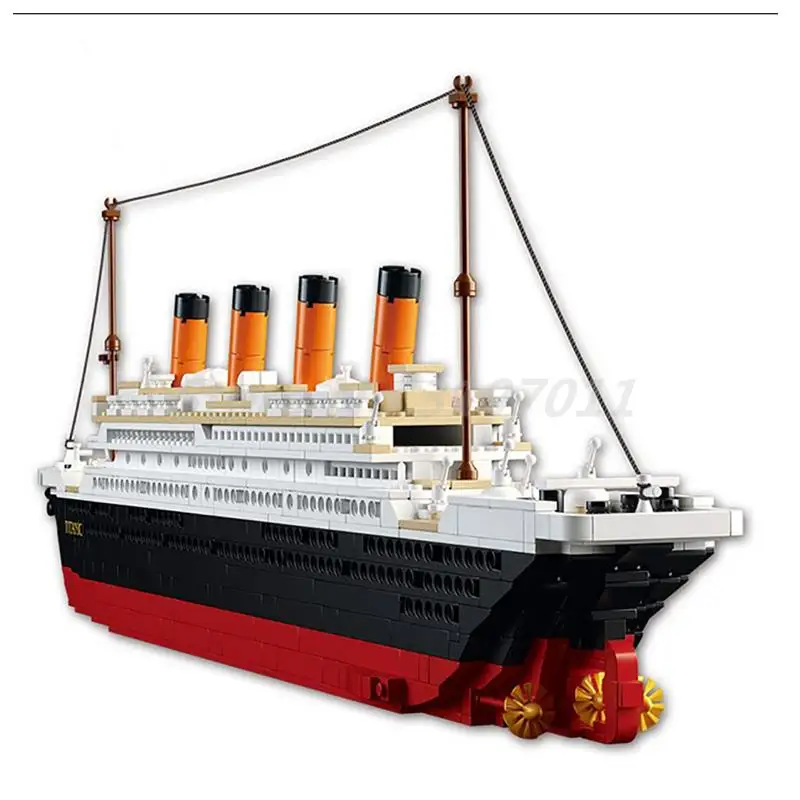 

1021PCS Sluban B0577 Building Blocks Sets Cruise Ship RMS Titanic Ship Boat 3D Model Educational Toys For Kids Gifts