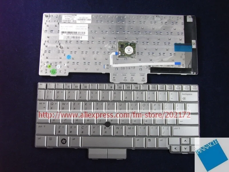 Совершенно новая серебряная Клавиатура ноутбука 501493-AB1 502836-AB1 для HP Compaq 2730P series