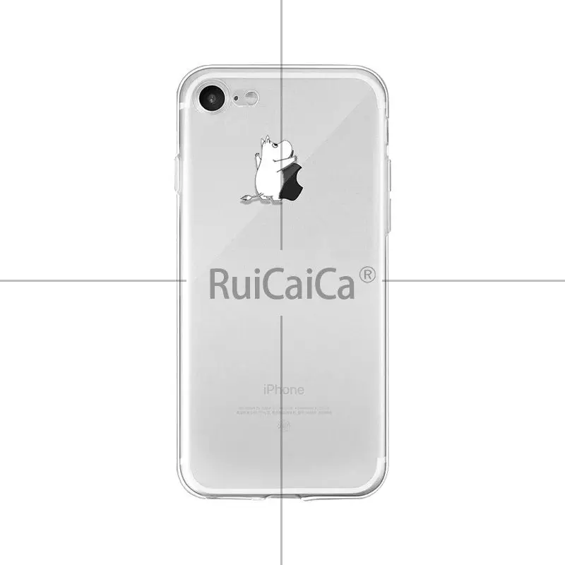 Ruicaica милый Бегемот Муми-Тролль прозрачный мягкий чехол для телефона из ТПУ чехол для Apple iPhone 8 7 6 6S Plus X XS MAX 5 5S SE XR мобильные телефоны