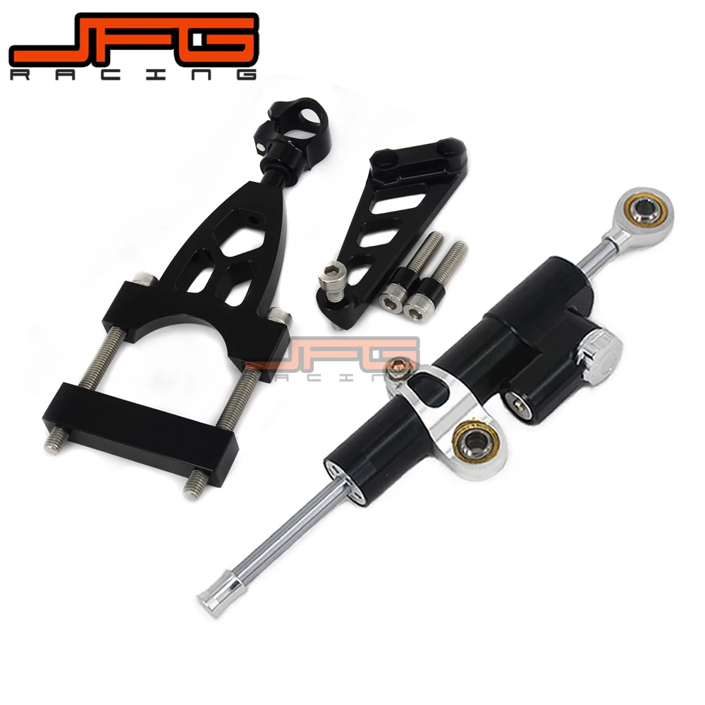 CNC Steering Damper Stabilizer Linear Reversed Safety Control & Adapter Bracket For HONDA CB400 CB 400 VTEC 1999 2000 2001-2012