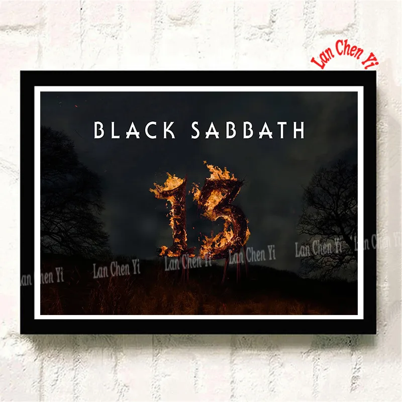 Black Sabbath музыка белая мелованная бумага настенные плакаты наклейки украшения дома хорошее качество принты - Цвет: Розовый