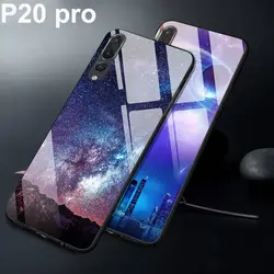 6,1 "для Huawei p20 pro Чехол закаленное Стекло задняя крышка для Huawei p20 pro Чехол P 20 pro Звездное пятнистости Стекло чехол для телефона