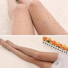 Hot Sale Women's Sexy Party Stretch Bling Crystal Rhinestone Leggings Leggings Bodysuit Slim