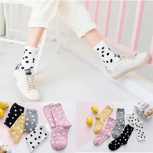 Модные женские носки милые женские теплые зимние осенние хлопковые носки мягкие теплые носки