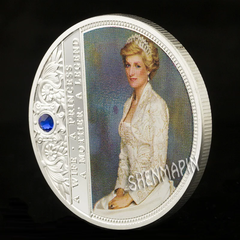 Diana Diamond памятная монета Princess of Wales золотые серебряные коллекционные монеты