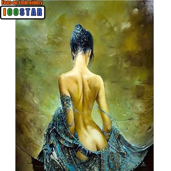 

DIY 5D FULL Diamonds Embroidery The back of a beautiful woman round drill Diamond Painting Cross Stitch Kits Diamond Mosaic