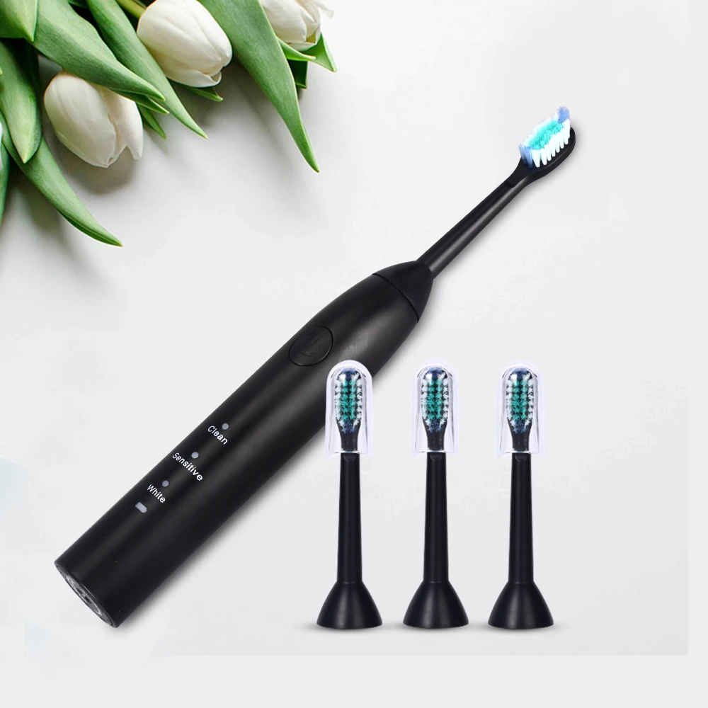 

Ultrasonic Electric Toothbrush Rechargeable Sonic Tooth Brush With 4 Replacement Heads Power Teeth Brush Oral Care