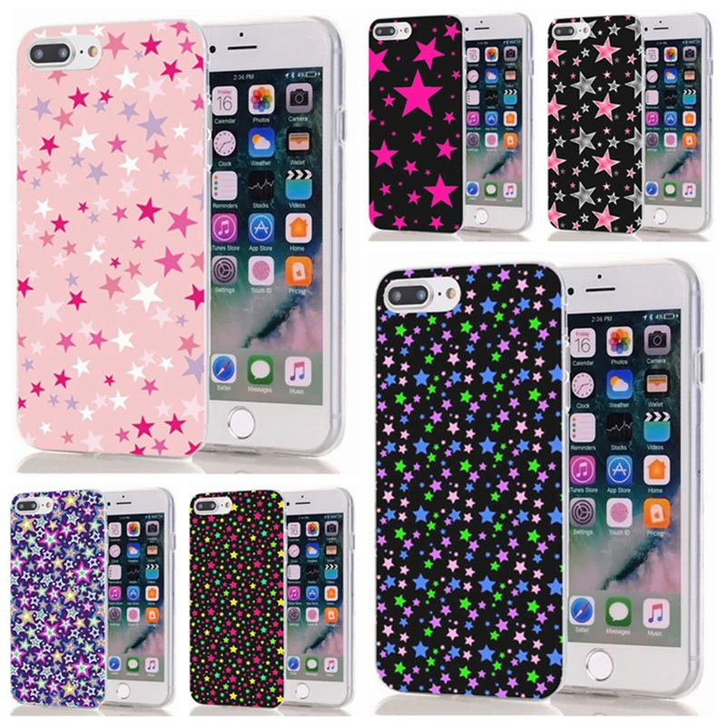 Мягкий чехол из ТПУ для iPhone 7 8 Plus 6 S/6 дизайн kitty claw Star Dot X XS XR Max задняя крышка