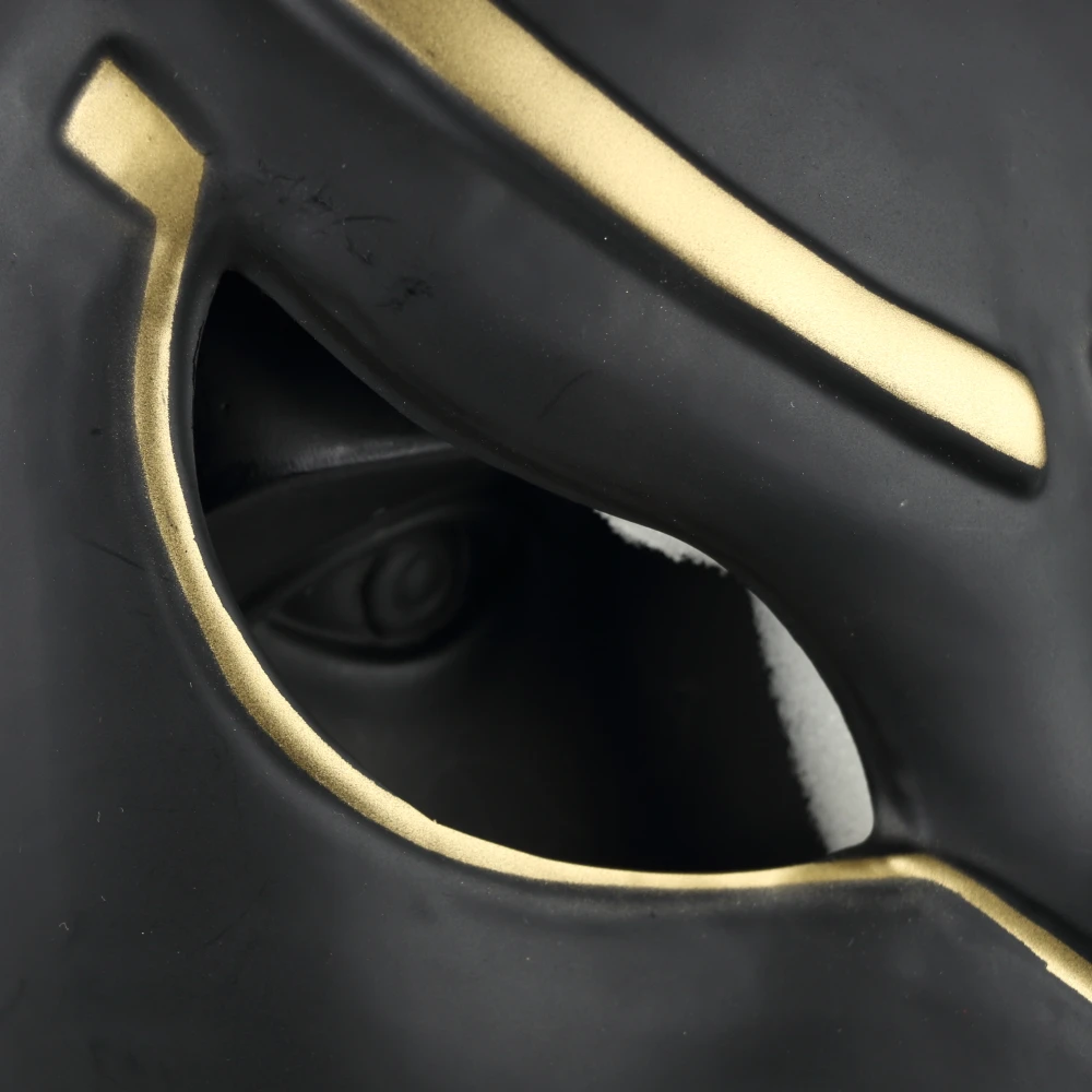 Egyptian Anubis Cosplay Face Mask With Headscraf PVC Canis spp Wolf Head Jackal Animal Masquerade Party Halloween Fancy Dress (9)