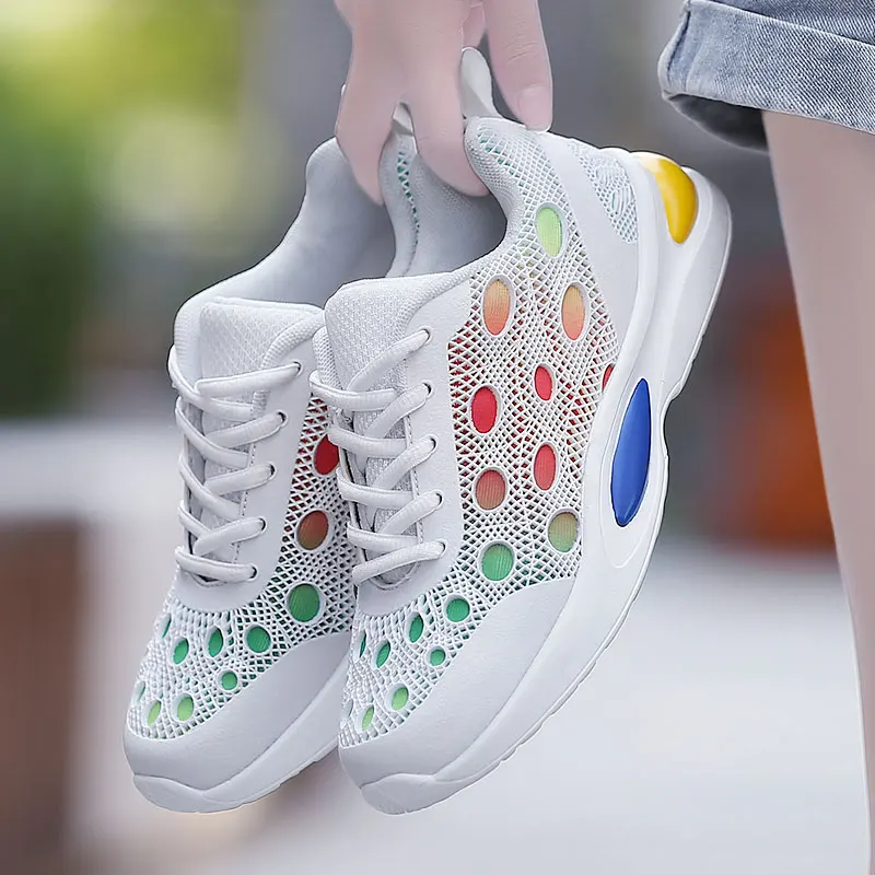 

Women Vulcanized Shoes White Casual Sneakers Zapatos De Mujer Breathable Soft Shoes Woman Footwears High Quality Tenis Feminino