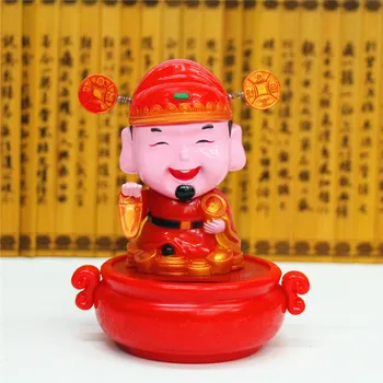 

Quality mammon nod doll Solar shook his head Solar power swing doll Wholesale automotive decorative furnishing articles