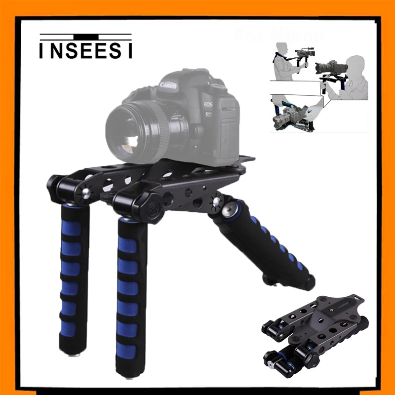 

DSLR Camera Camcorder Aluminium Alloy Foldable DSLR Rig Movie Kit Film Making System Shoulder Mount Support Rig Stabilizer