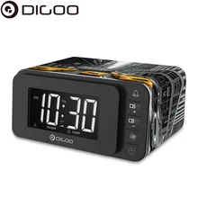 Digoo DG-FR8888 многофункциональные смарт-часы с цифровым будильником с fm-радио и динамиком, функция памяти, двойные будильники на каждый день