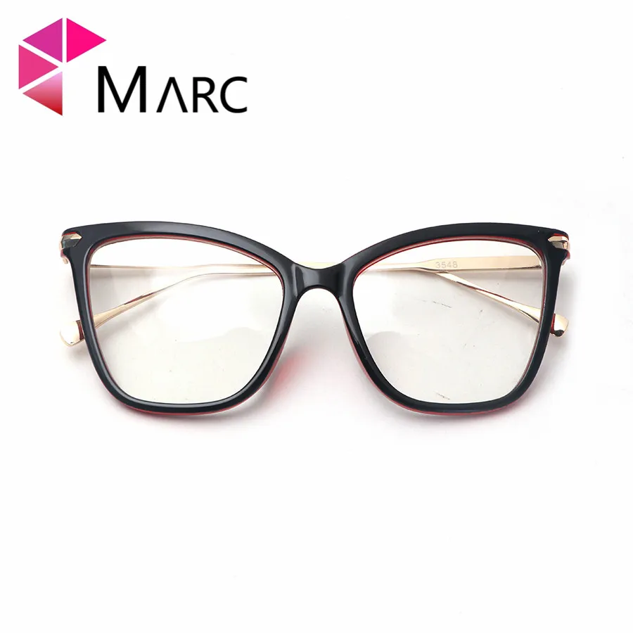

MARC UV400 WOMEN 2018NEW Eyewear designer Cat eye sunglasses Oculos Resin sol Plastic gafas Clear eyewear