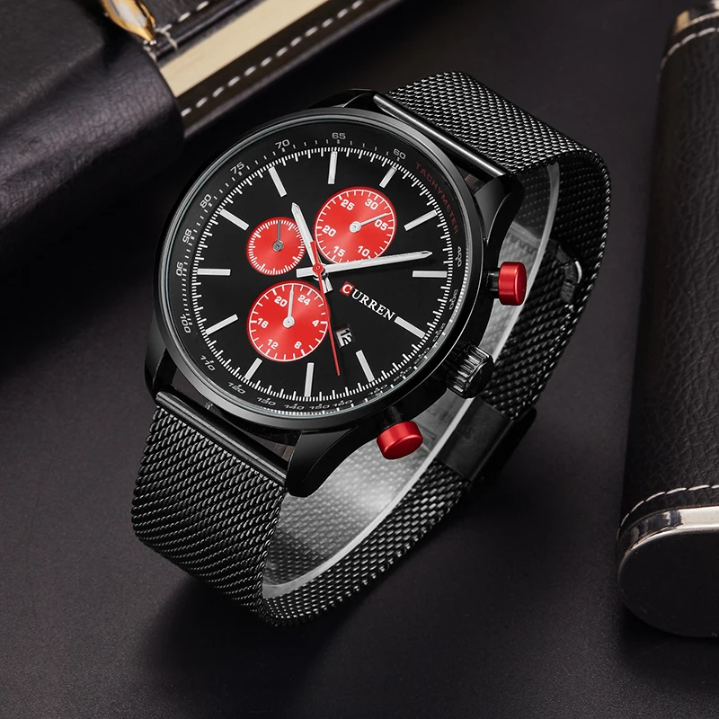 CURREN Часы мужские модные повседневные спортивные часы Relogio Masculino бизнес relojes кварцевые часы 8227