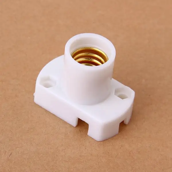 2 Piece Socket Plastic Light Lamp Holder for E12 Screw Type Light Bulbs AC 220V High Quality 