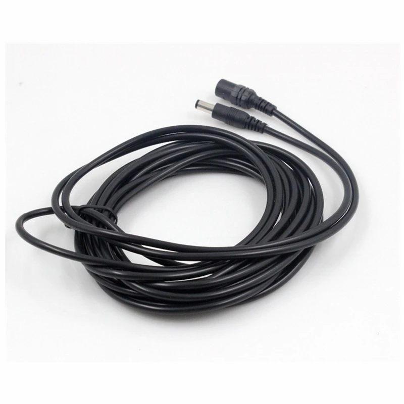 SUCAM 2Piece DC 12V Power Extension Cable 2.15.5mm Male to Female Connector Cables for Led and Security CCTV Camera Accessories 1