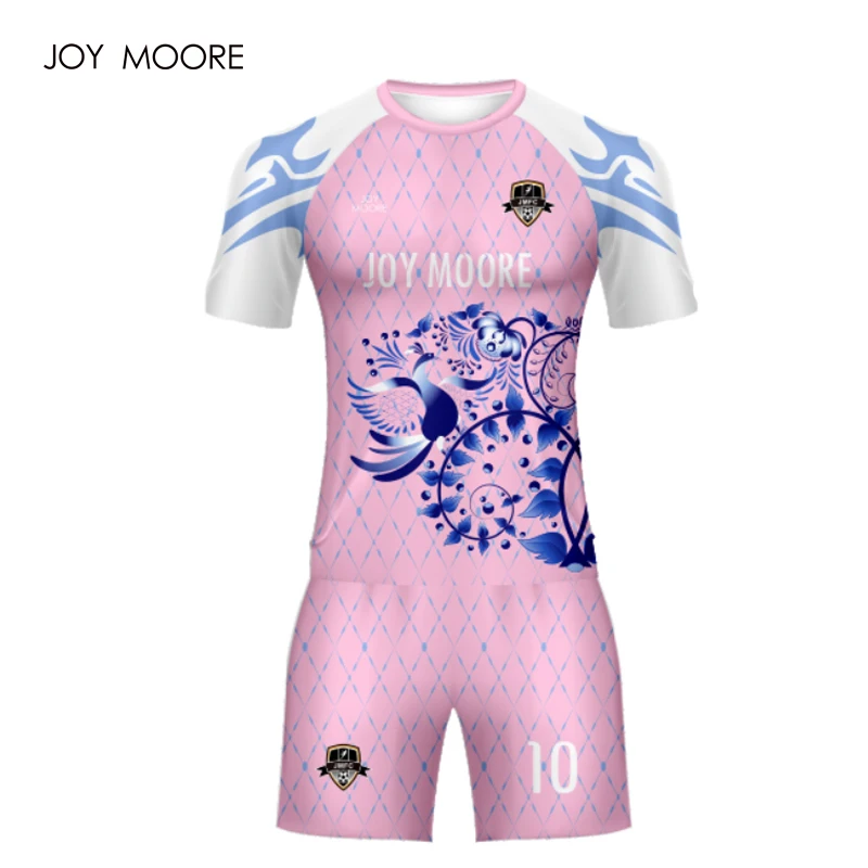 

New design women soccer jersey custom short sleeves soccer shirt lady quick dry fabric