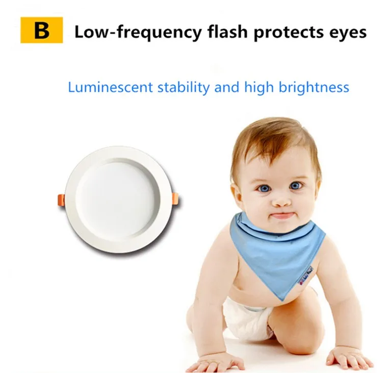 Conduziu o Painel de Luz Recesso do Ponto do Teto para Baixo a Iluminação Redonda da Luz o Diodo Emissor de Luz Downlight 12w 18w 220 v Conduzida Fresca - Branco Morno 3w 5 7w 9 6 Luzes e Iluminação