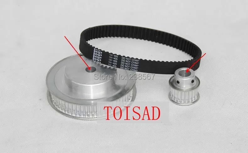 

Free Shippin CNC 3M (3:1) 60T 20Teeth Timing Belt Pulleys Transmission Synchronous deceleration suite Engraving Machine Parts