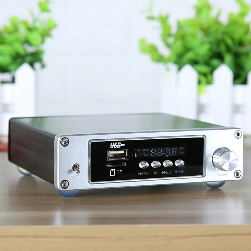 AIYIMA TPA3116 Bluetooth Hifi усилитель мощности аудио TF USB Усилитель стерео цифровой мини-усилитель 100 Вт без потерь декодирование музыкальный плеер