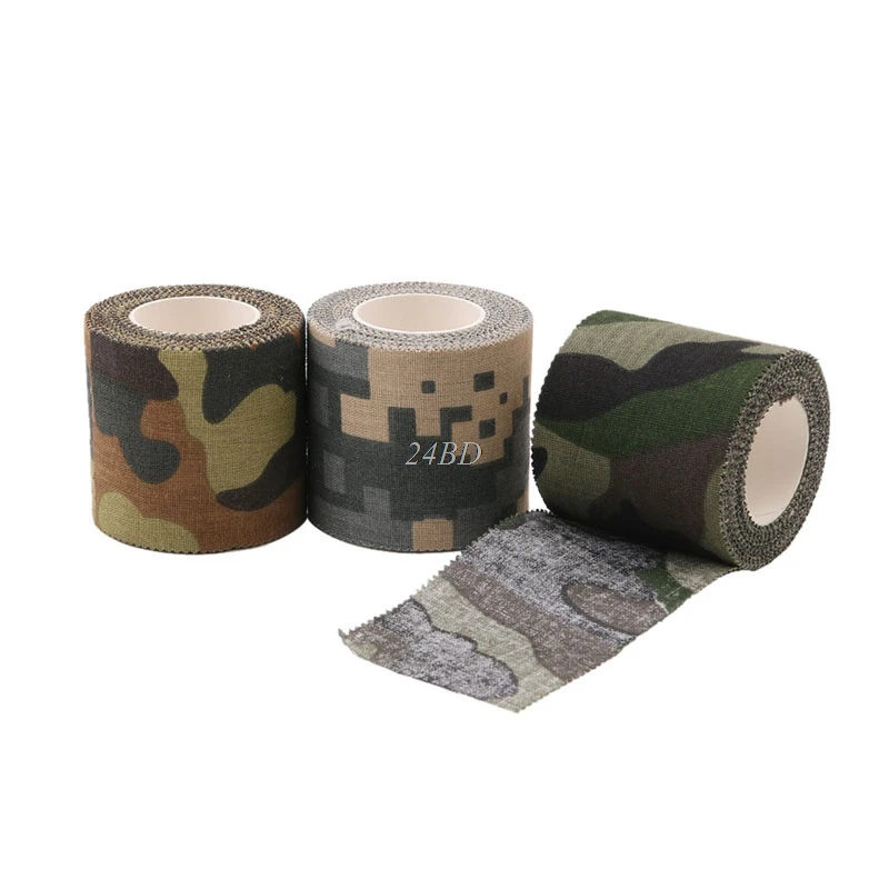 

Self-adhesive Non-woven Camouflage Cohesive Camping Hunting Camo Stealth Tape 5M M06