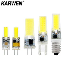 Светодиодный G4 G9 E14 лампочка AC/DC 12 В 220 В 3 Вт 6 Вт 9 Вт COB SMD светодиодный светильник заменить галогенный прожектор люстра