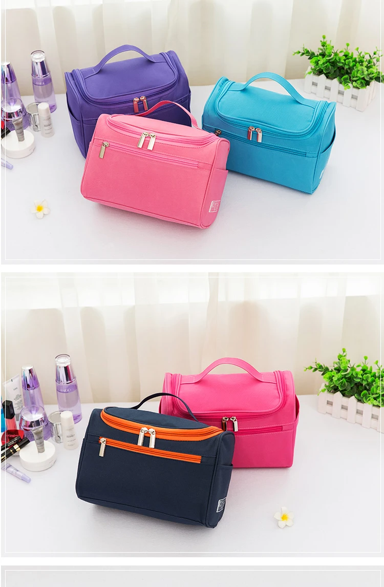 Portable cosmetic makeup bag travel organizer women travel handbag Beautician Vanity Necessaire Trip Toiletry Wash Bra Underwear